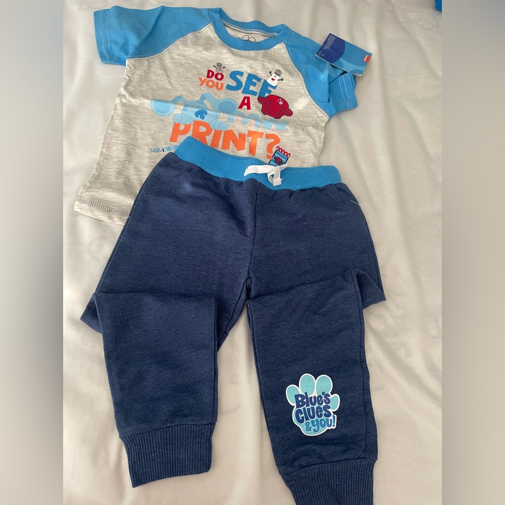 Blues Clues Toddler Boys' Raglan T-Shirt and Jogger Pant Set